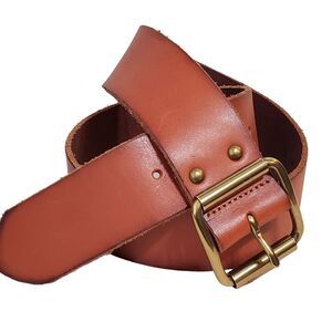 7 Hills San Francisco Brown Leather Belt Unisex XS 27-33 Hippie Boho Festival